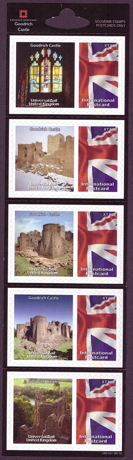 (image for) UK0161 Goodrich Castle Universal Mail Stamps Dated: 09/16